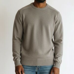 J.Crew Lambswool Crewneck Sweater in Heathered Gray Size Large